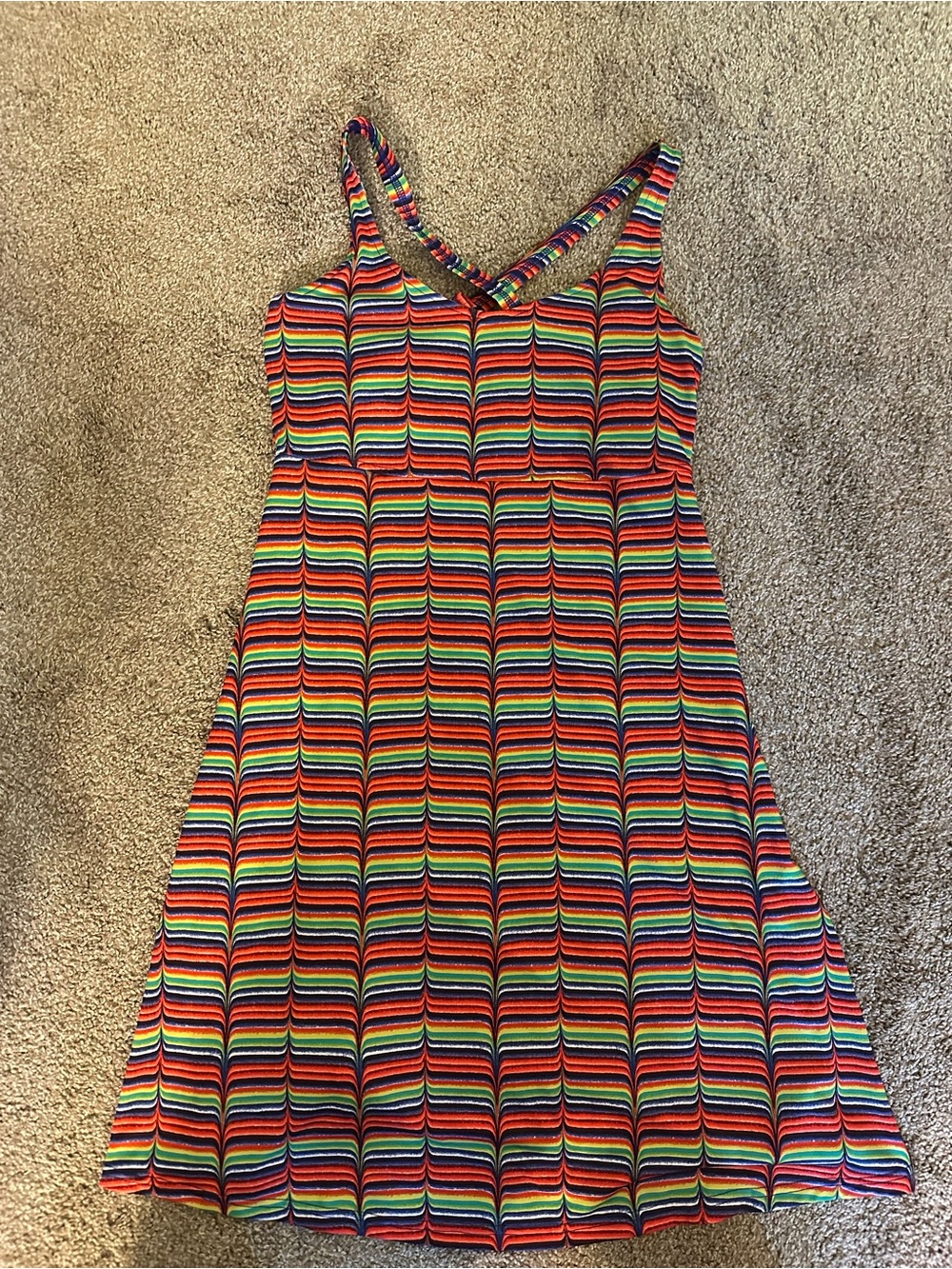 Columbia Multicolor Striped Midi Dress